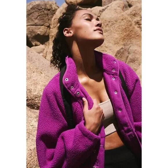 FREE PEOPLE Movement Hit The Slopes Pullover in Vivid Violet Size Medium - Picture 15 of 15
